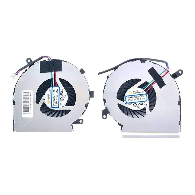 M وحدة المعالجة المركزية + GPU استبدال مروحة التبريد ل MSI GE62VR GL62M GP62MVR GL72MVR MS-16J9 GP72VR PE62 سلسلة مروحة الكمبيوتر المحمول