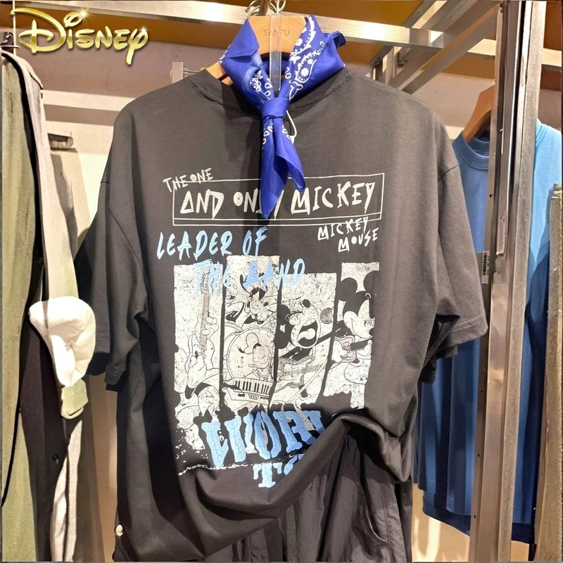 

Disney Mickey Classic Cotton Manga Pattern Sport T-Shirt Women Spring Summer O-Neck Short Sleeve Tops Tees Casual Fashion Shirts