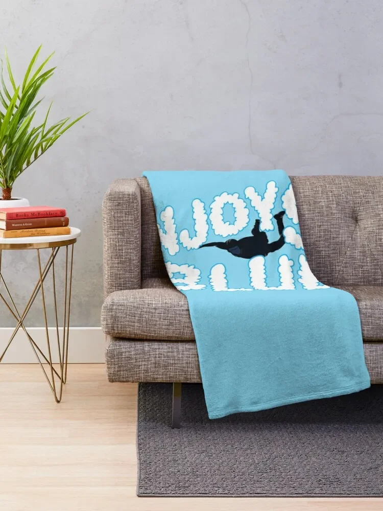 Enjoy Sky Blue Throw Blanket Weighted decorative Blankets