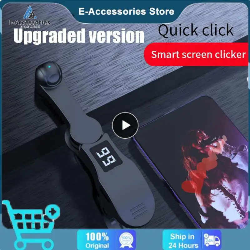 Adjustable Auto Clicker Device USB Mobile Phone Physical Simulation Clip Screen for Tablet Video Live Broadcasts Reward Tasks