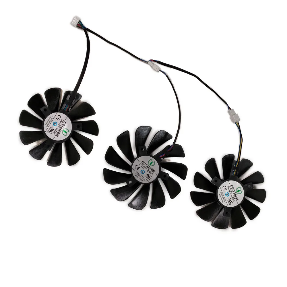 3 шт./комплект, кулер для видеокарты,вентилятор для видеокарты,вентилятор видеокарты,XFX RX 5700 XT RX5700XT