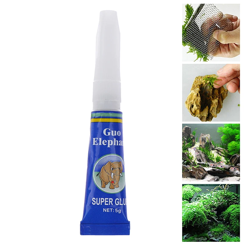 

1*Fish Tank Landscaping Moss Ball Moss Glue Stick Water Grass Aquarium Repairing