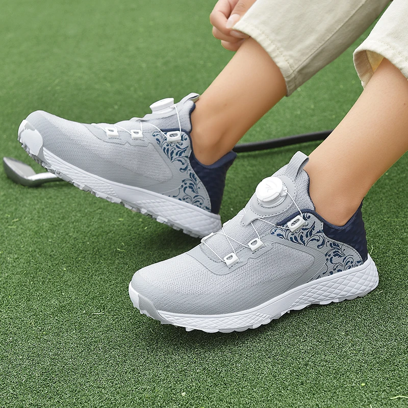 LiXingMing Golf Shoes Women 2024 Waterproof Breathable Golf Sneakers Outdoor Training Golf Sport Shoes Unisex Size 35-42#