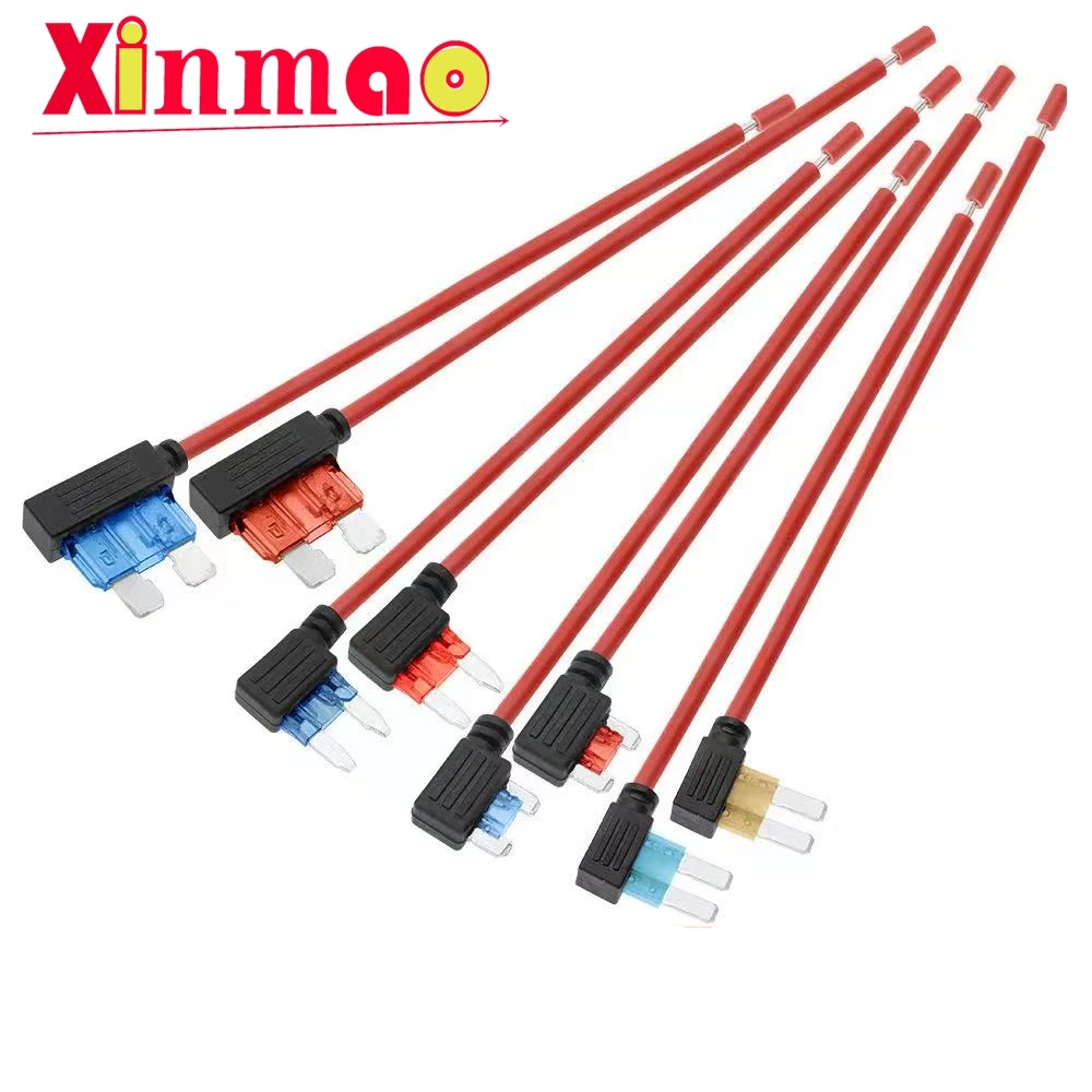 2PCS Car Fuse Box Small, Medium, Mini Simple Power Tap, Dash Cam Power Adapter Socket Modification