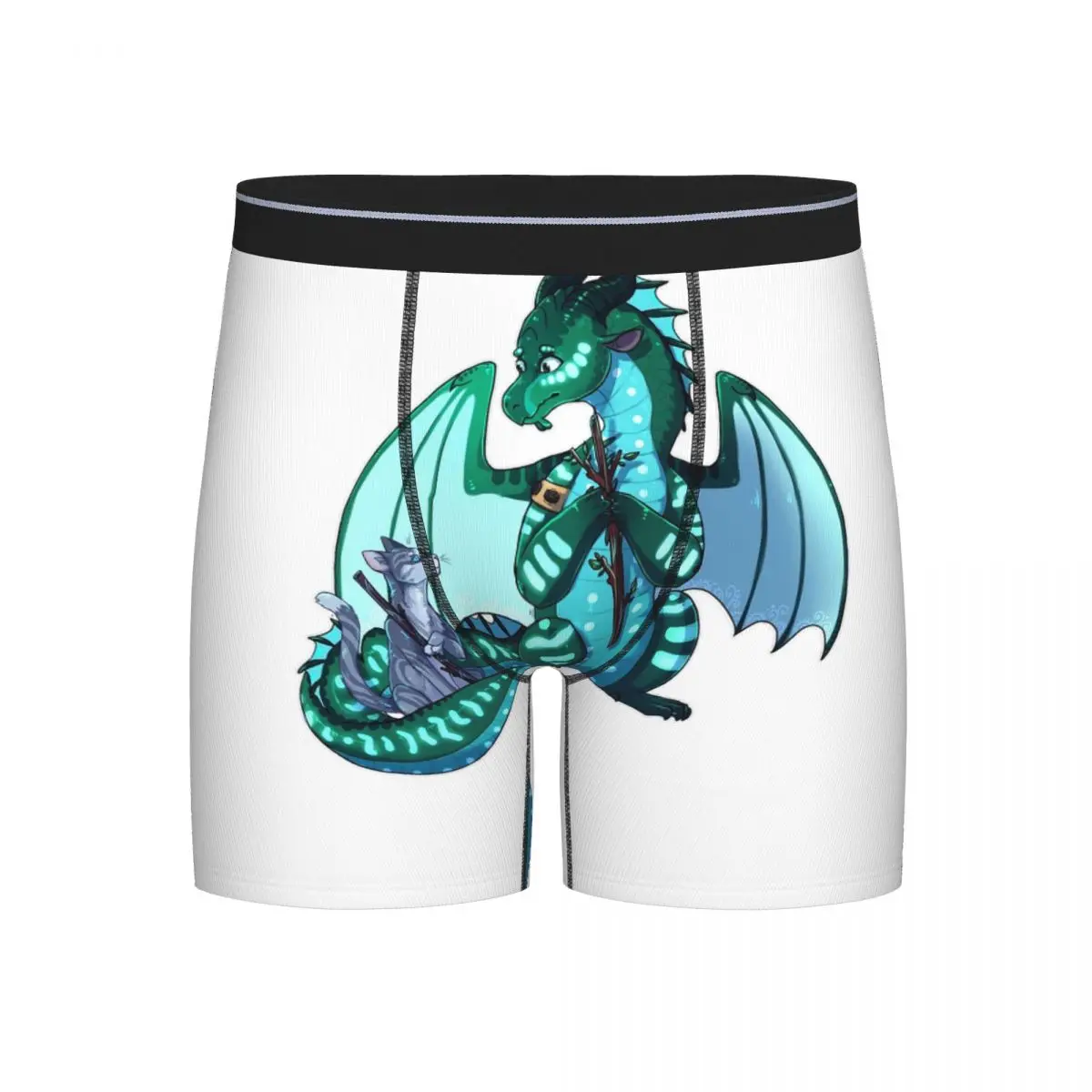 

Long Boxer Underpants Shorts Wings Of Fire & Warriors Turtle And Jayfeather Panties Male Underwear for Homme Man Boyfriend Gift