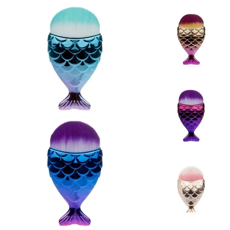 4 Types Plastic Nail Brush Cleaner for Acrylic Nail Art Manicure Care Remove Dust Powder