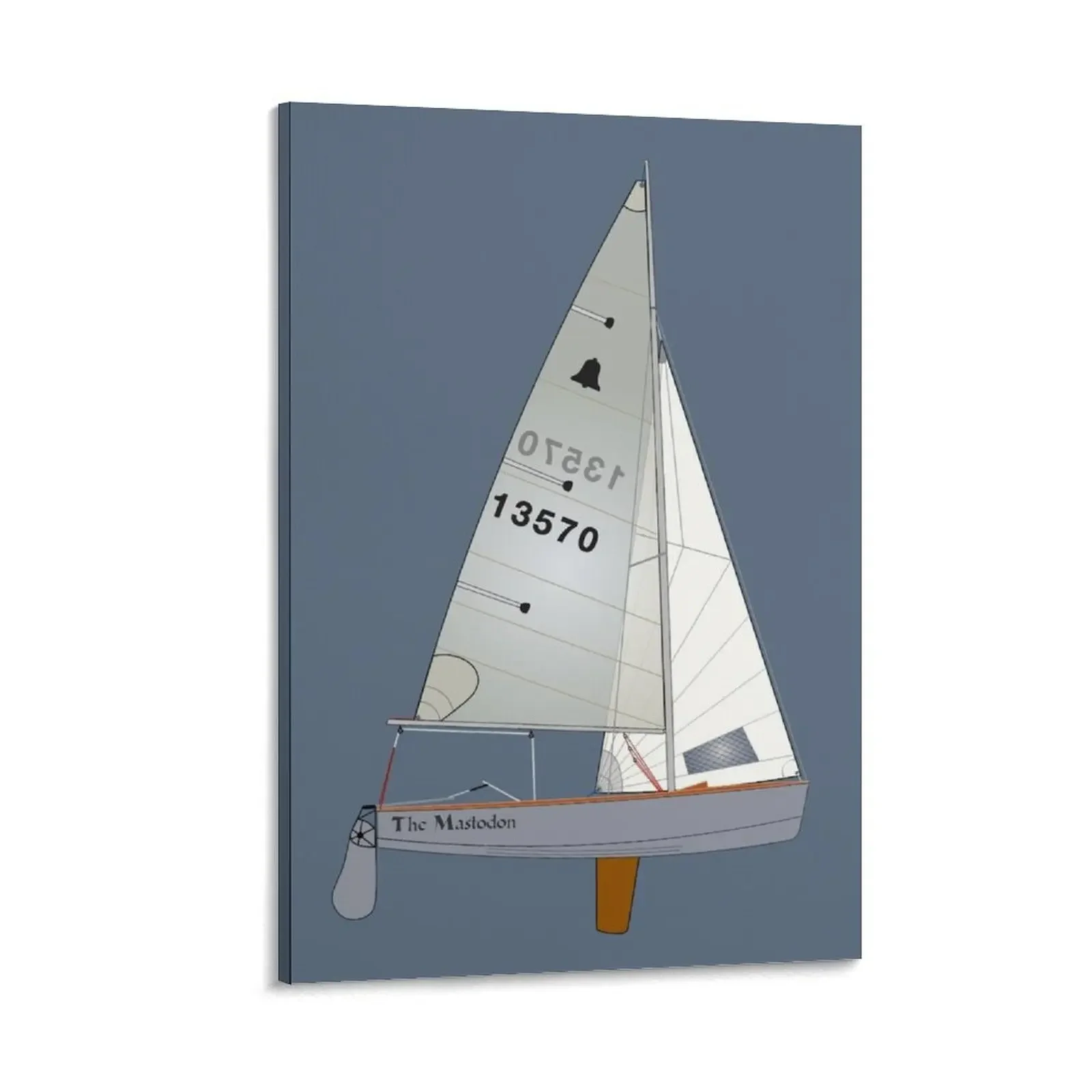 

GP14 Sailing Dinghy 13570 Mastodon Canvas Painting posters for room Decorative picture modern home decoration