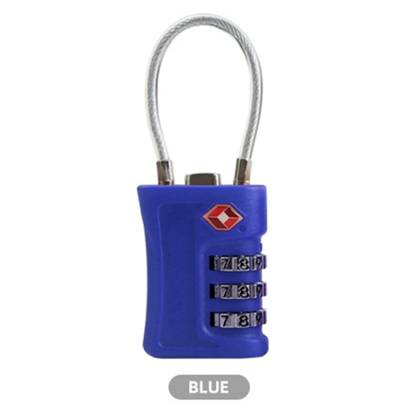 Mini TSA Customs Padlock Smart Electronic Lock for Travel Luggage Password Changeable Lock Contrast Color Design Padlock