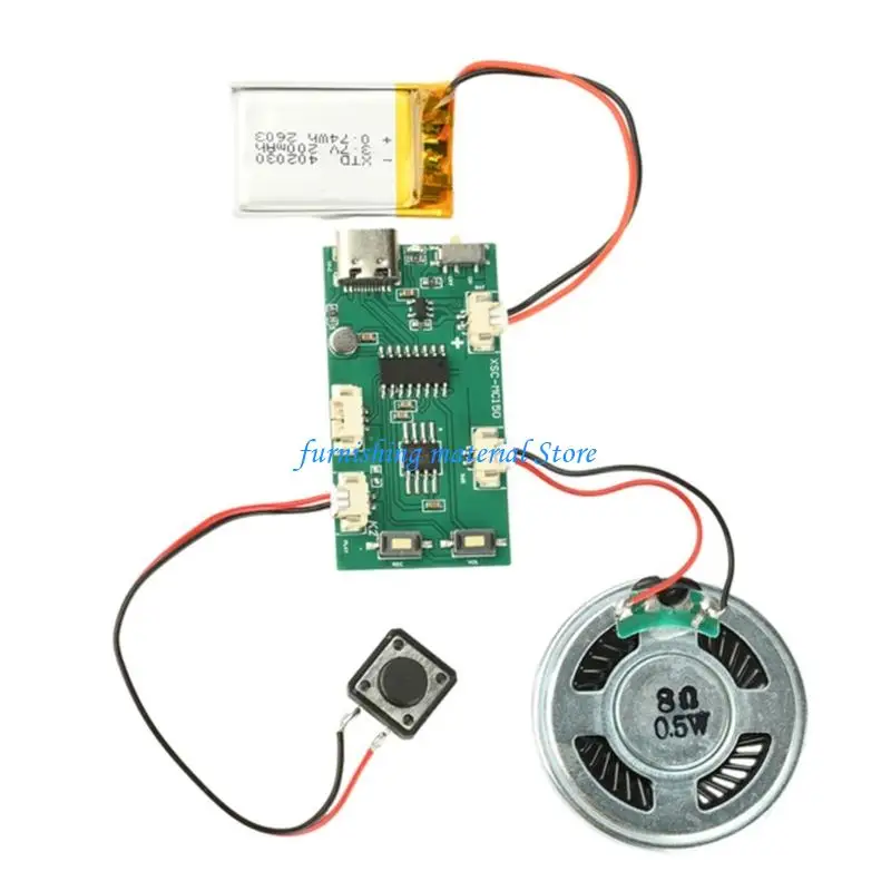 Y5GD Voice Unit Music Playbacks Unit 47X25Mm Size Supports 8MB Storage Capacity