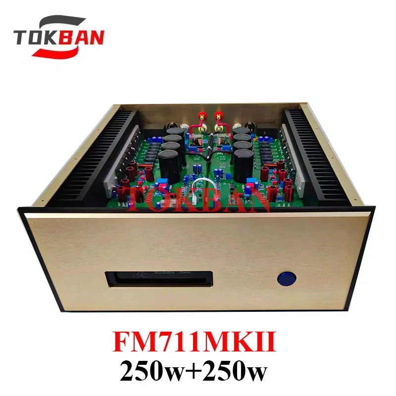 Tokban FM711MKII Power Amplifier 250w*2 High Power 2-channel Amp Fine Sound Full Balance Input XLR HIFI Amplifier Audio