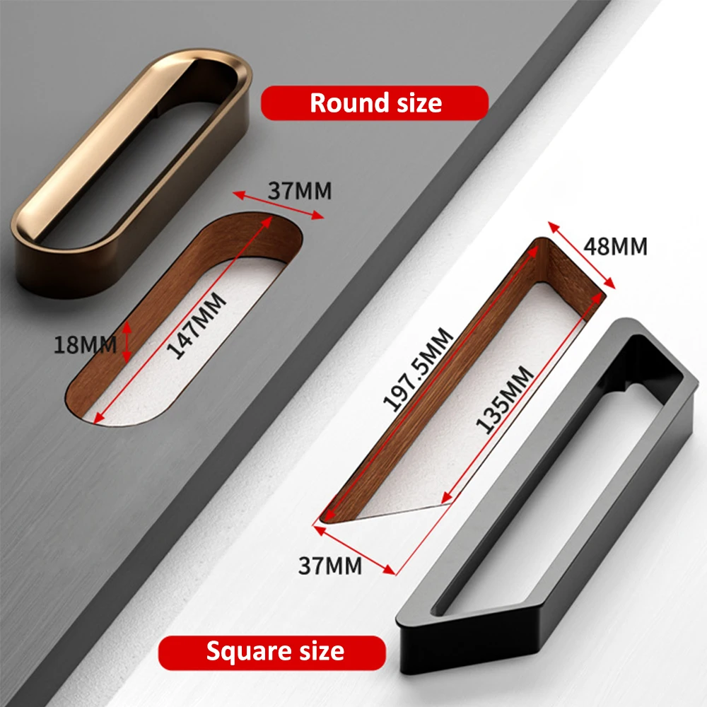 Lüftungsgitter mit Griff aus Aluminiumlegierung, kreisförmige Schrankkern-Lüftungsöffnungen, rechteckiges Lüftungsgitter für Kleiderschrank, Schuhschrank