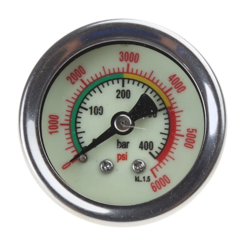 Automotive Clear Scale Economy Pressure Gauge 0-6000/0-40MPa Air Pressure Gauge Diving Equippment Manometer Measure