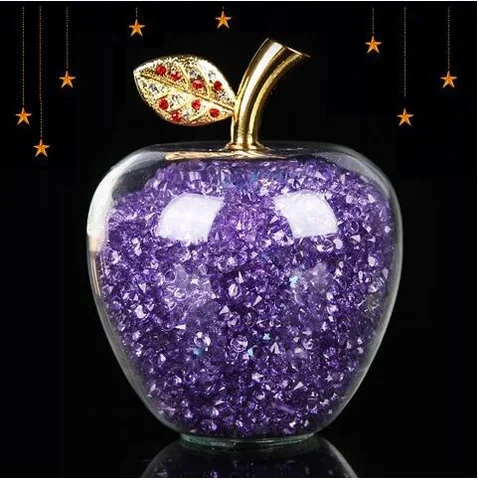 Amazing Love Gifts Hollow Glass iPhone Fullfill with Color Crystal Rhinestone Figurines Home Decoration Accessories