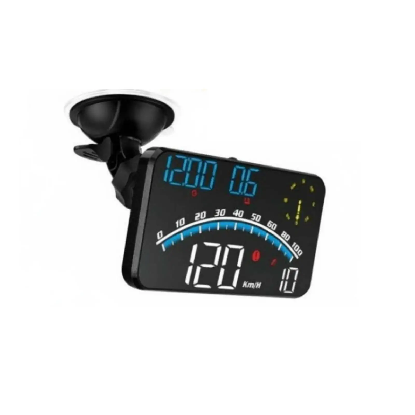 HUD Display for Car with GPS Speedometer Motion Detector Alarm and Auto Dimming Screen for Truck Drivers Long Distance Journeys