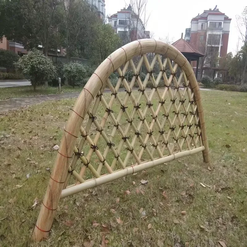 Telescopic Bamboo Rattan Privacy Fence Outdoor Garden Courtyard Vegetable Fencing Wall Railing Climbing Rose Trellis