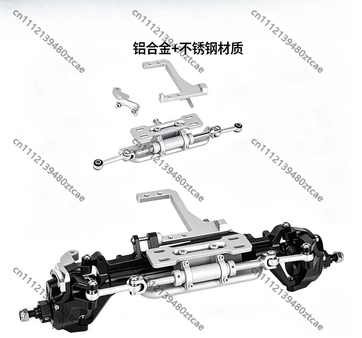1/10 RC Rock Crawler Special Mount Bracket Full Hydraulic Steering Cylinder Assembly Kit Performance Upgrade Replacement Parts