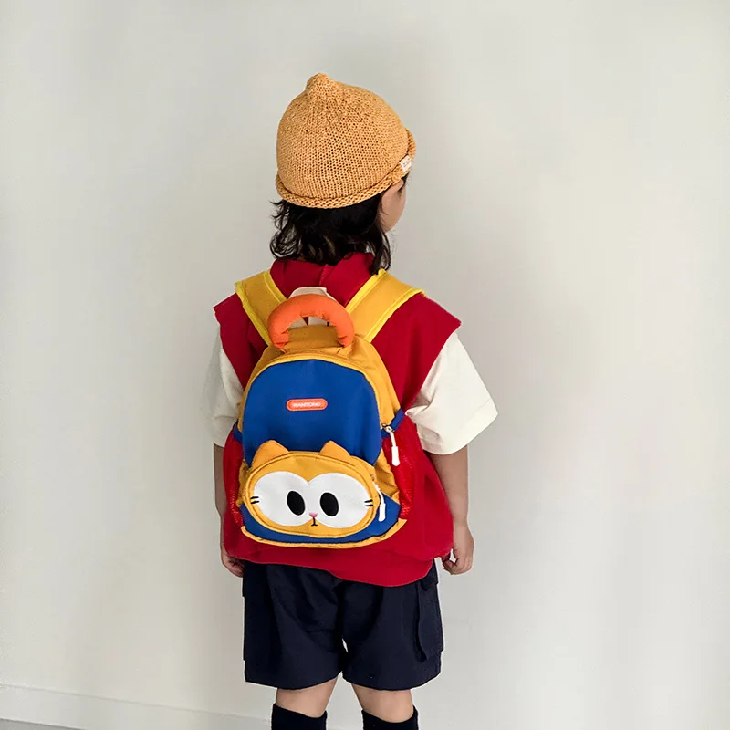 2 Pcs/Set School Bag for Kids Girl Boy Backpack Preschool Cartoon Kindergarten Bag Portable Children\'s Backpack Bag for Travel