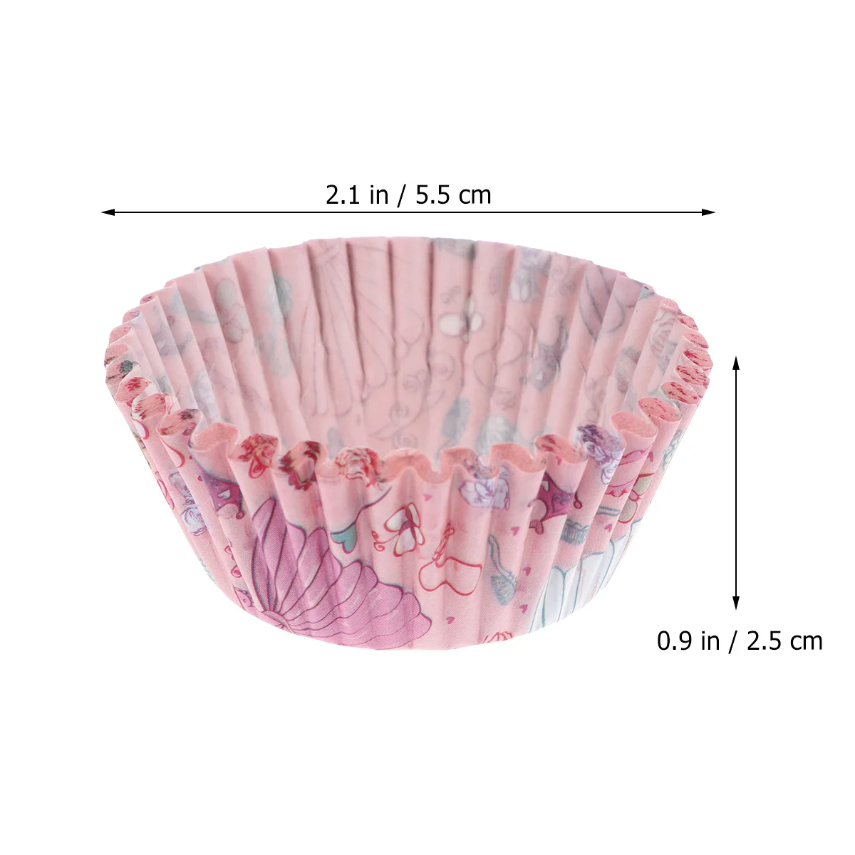 

400Pcs Cake Paper Totes Greaseproof Heat Resistant Molds Nonstick Wrappers for Baking Cupcakes Desserts Party Supplies