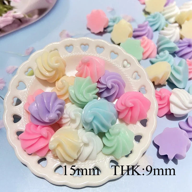 20Pcs/set Mini Mixed Cake Macarone Dessert Ice Cream Figurines Miniatures Planar Resin DIY Craft Home Decor Phone Case Accessory