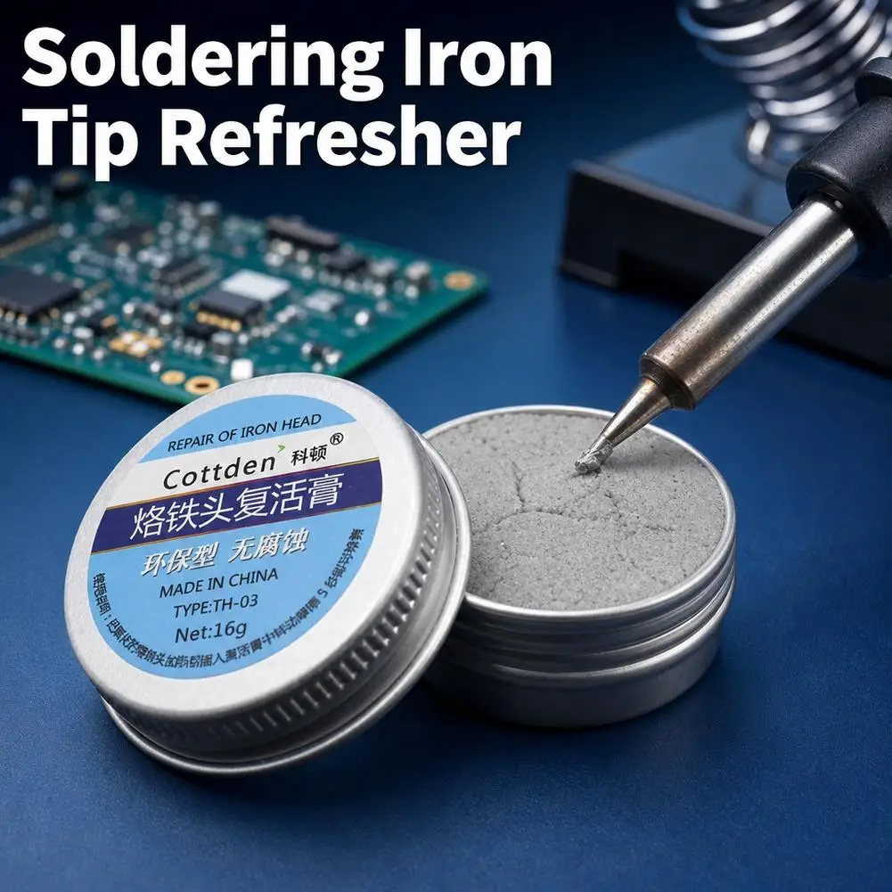 Electrical Soldering Iron Tip Black Oxidation Clean Paster Resurrection Agent Refresher Solder Cream Non-stick Tin Repair Tool
