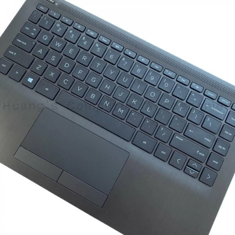S+Original New Backlit Keyboard Palmrest Touchpad L24817-001 For HP Pavilion 14-CF 14-DF 14-DK Laptop Replacement