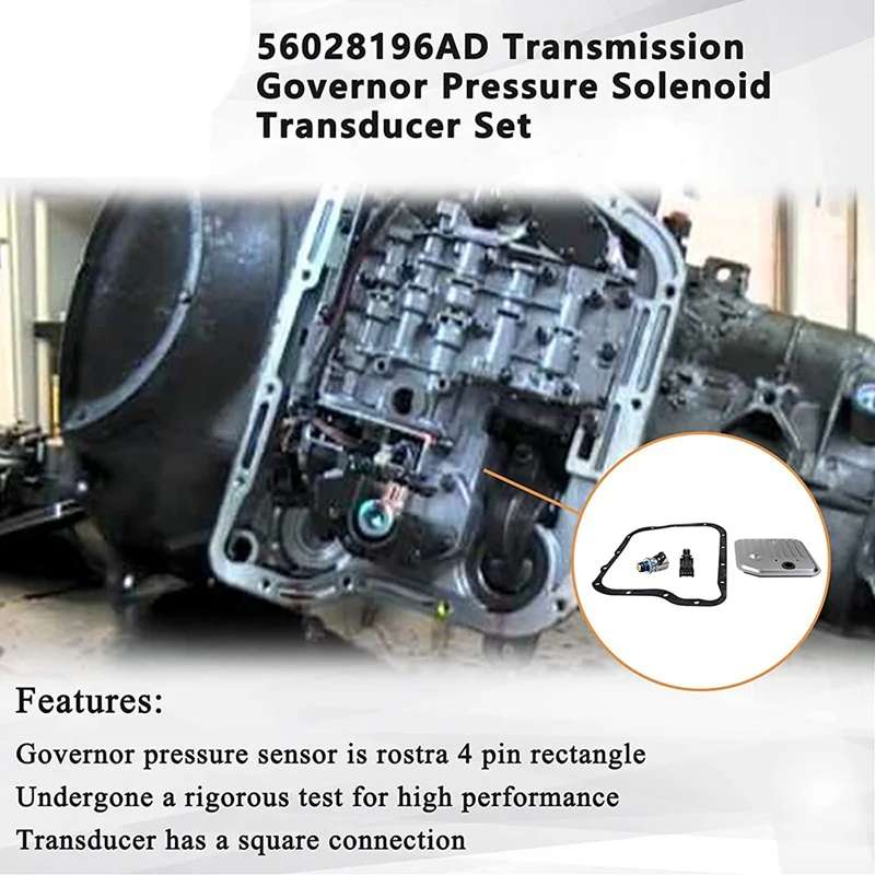 4617210 Transmission Governor Pressure Solenoid Transducer With Filter Gasket Kit For Grand Cherokee Ram 1500/2500/3500