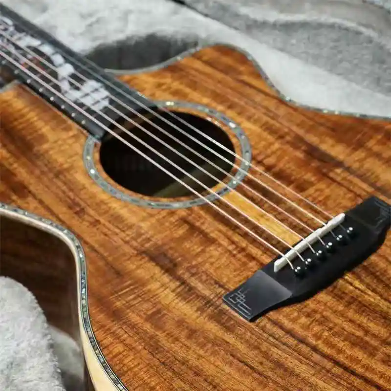 

Ready To Ship G-1618 High Quality 40-Inch All Solid Koa Wood Acoustic Guitar