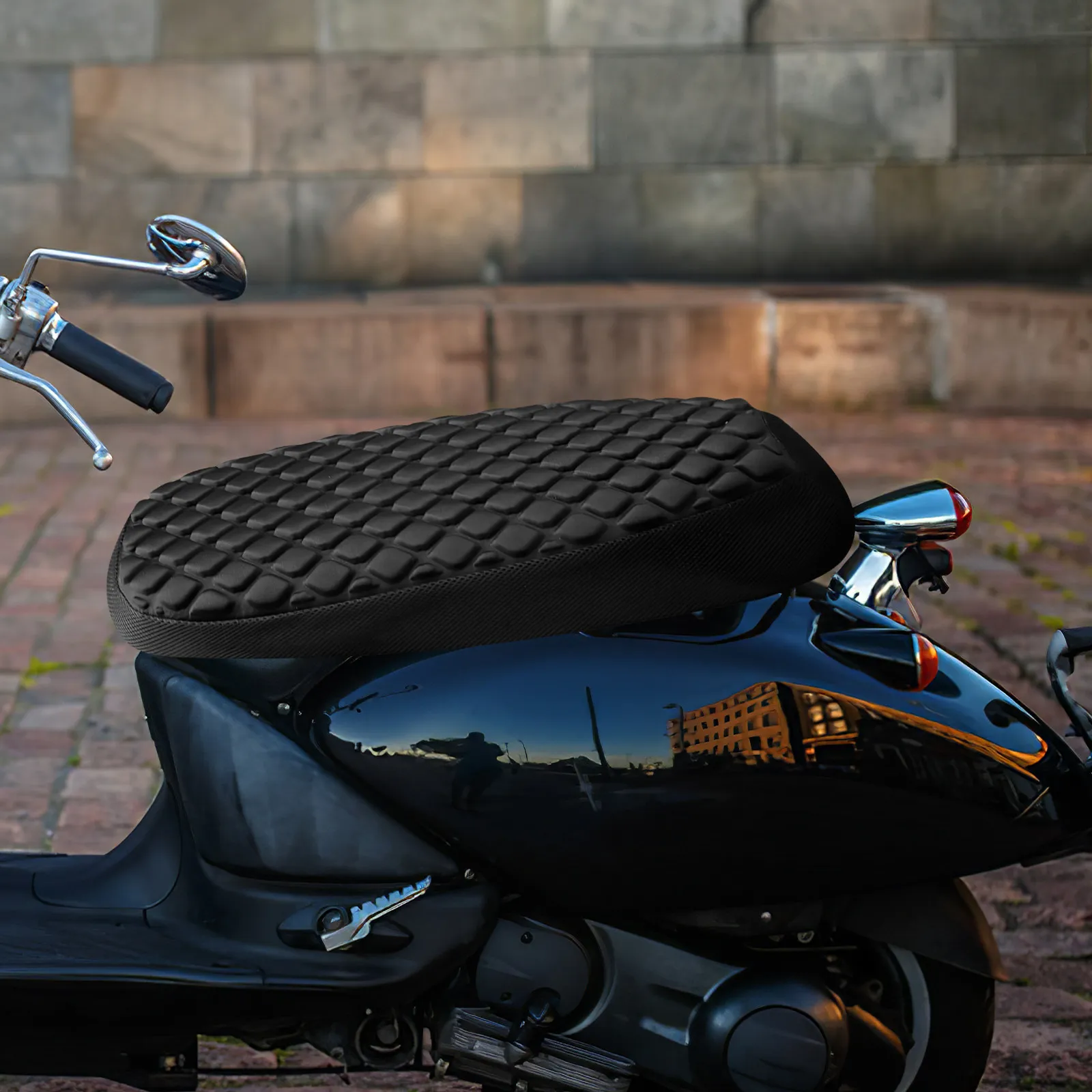 

Подушка для сиденья мотоцикла, дышащая, прочная, устойчивая к деформации, удобная, охлаждающая, для мини-байков, мопедов, электросамокатов