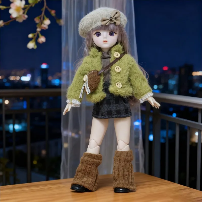 

Милая модная игрушка-кукла BJD 30 см, подвижная, изысканная, для макияжа, 1/6, зимняя кукла для девочек, нарядная кукла, детская игрушка в подарок на день рождения