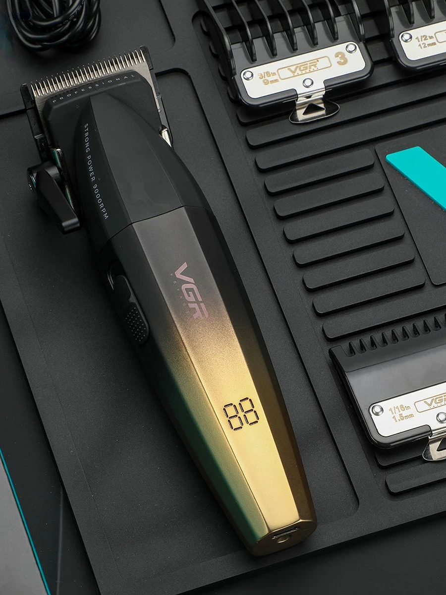 VGR Trimmer Professioneel Elektrisch scheerapparaat Draadloos Toiletapparaat Barbier Haarknipmachine Metalen Trimmer voor mannen V-003 V-906 V-308 - afbeelding 2