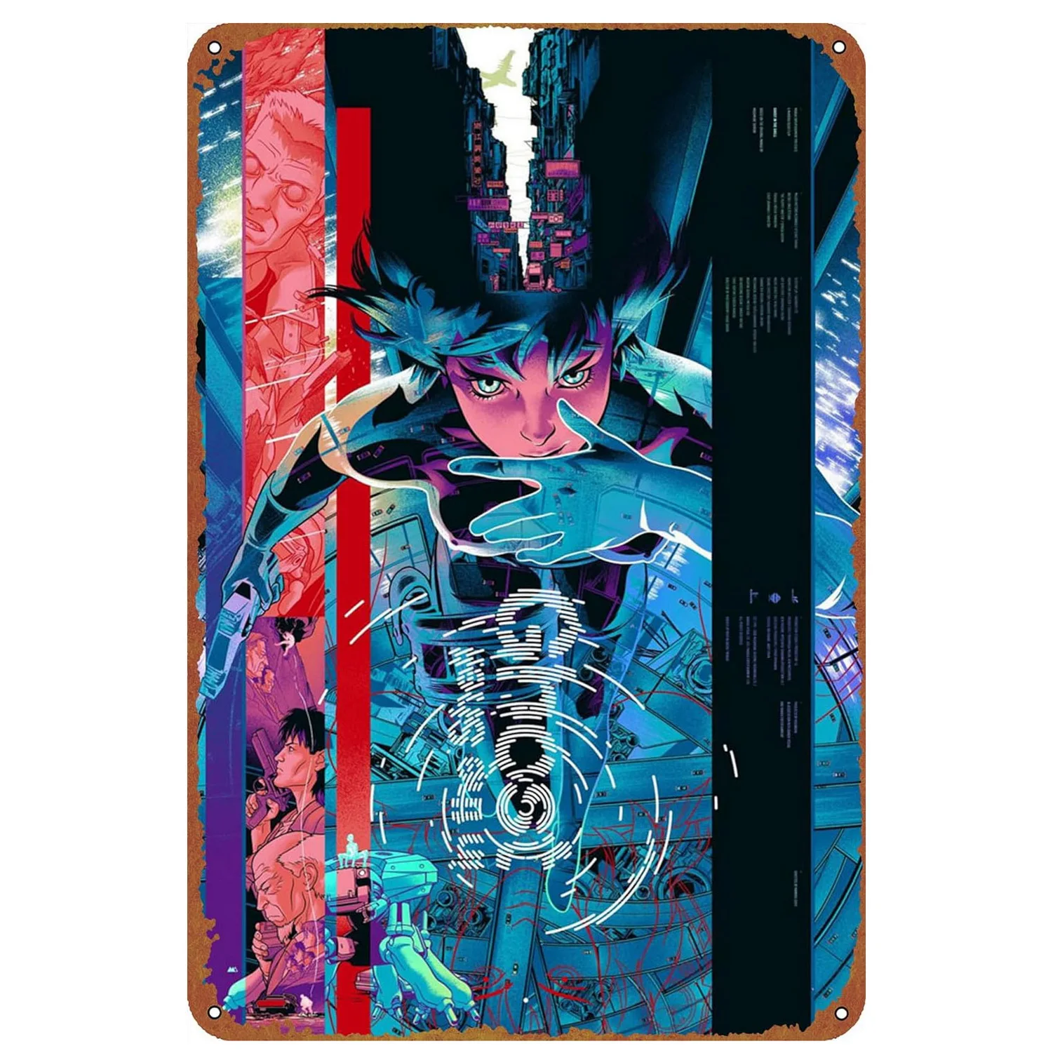 Letreros de estaño de Metal para decoración de pared, póster de arte Vintage de película antigua clásica, pintura de hierro para Cueva de hombre, hogar, cafetería, jardín, Club, Bar