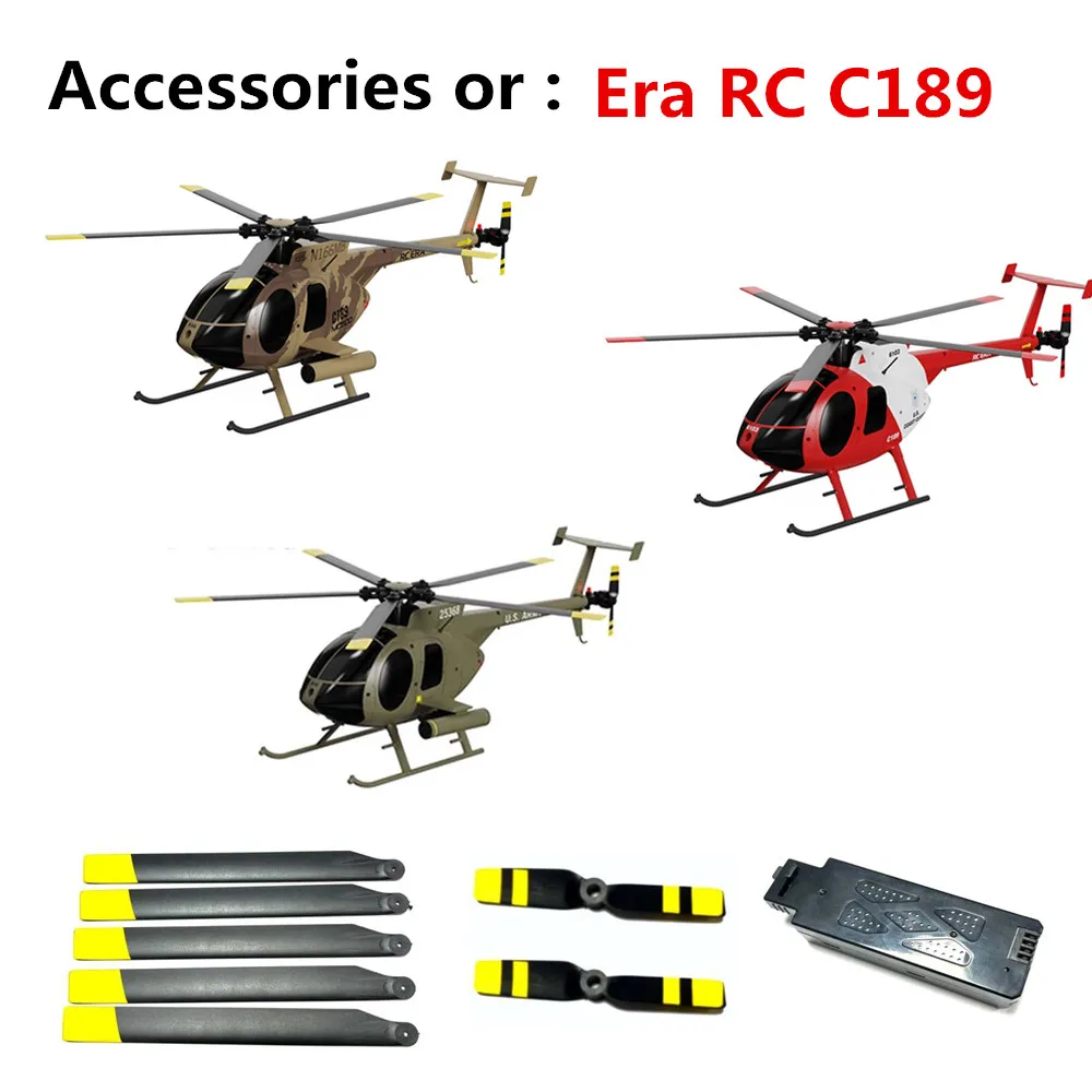 Era RC C189 MD500 helikopter oryginalne akcesoria 7.4V 1200mAh bateria/łopatka śmigła/dla C189 helikopter C189 część