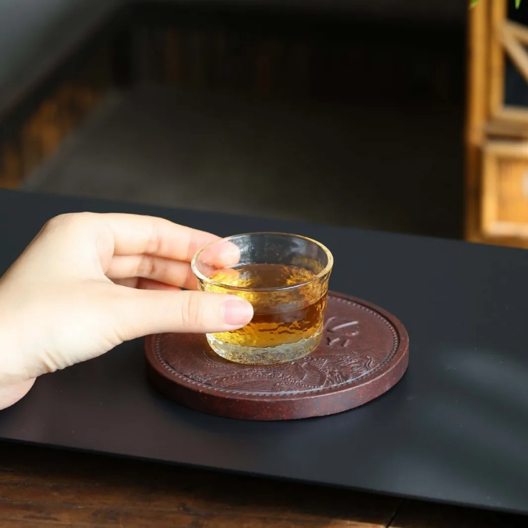 Yixing Purple Clay Creative Cup Mat, Small Teapot Base, Pet Ornament, Exquisite Accessory, Kung Fu Tea Set