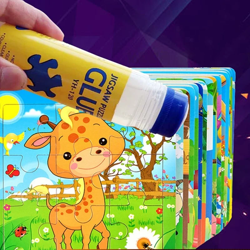 120ml Multifunctional Jigsaw Puzzle Conserver Glue Self Apply Non- Toxic Fast Dry Transparent Gel for Stick Paper