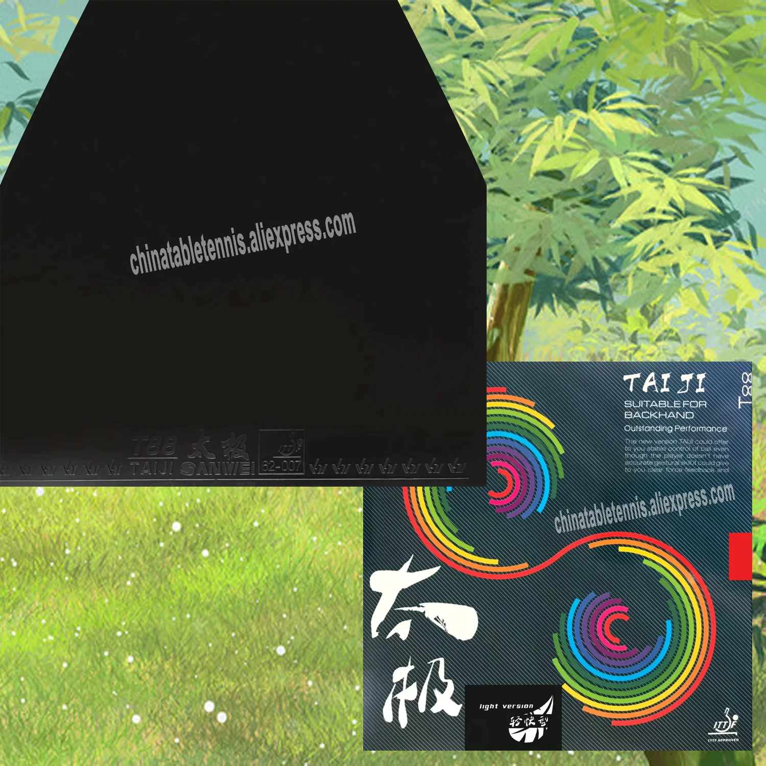 

SANWEI TAIJI Суперлегкие шипы в настольном теннисе Резина с губкой для весла в пинг-понг