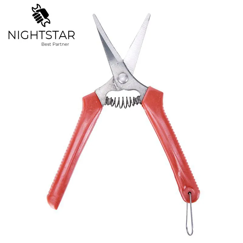 เหล็กคาร์บอนดอกไม้ผลไม้ต้นไม้ Pruner Trimmer กรรไกรตัดแต่งกิ่ง Garden ScissorsStraight หัว Garden Shears กรรไกรตัดแต่งกิ่งไม้