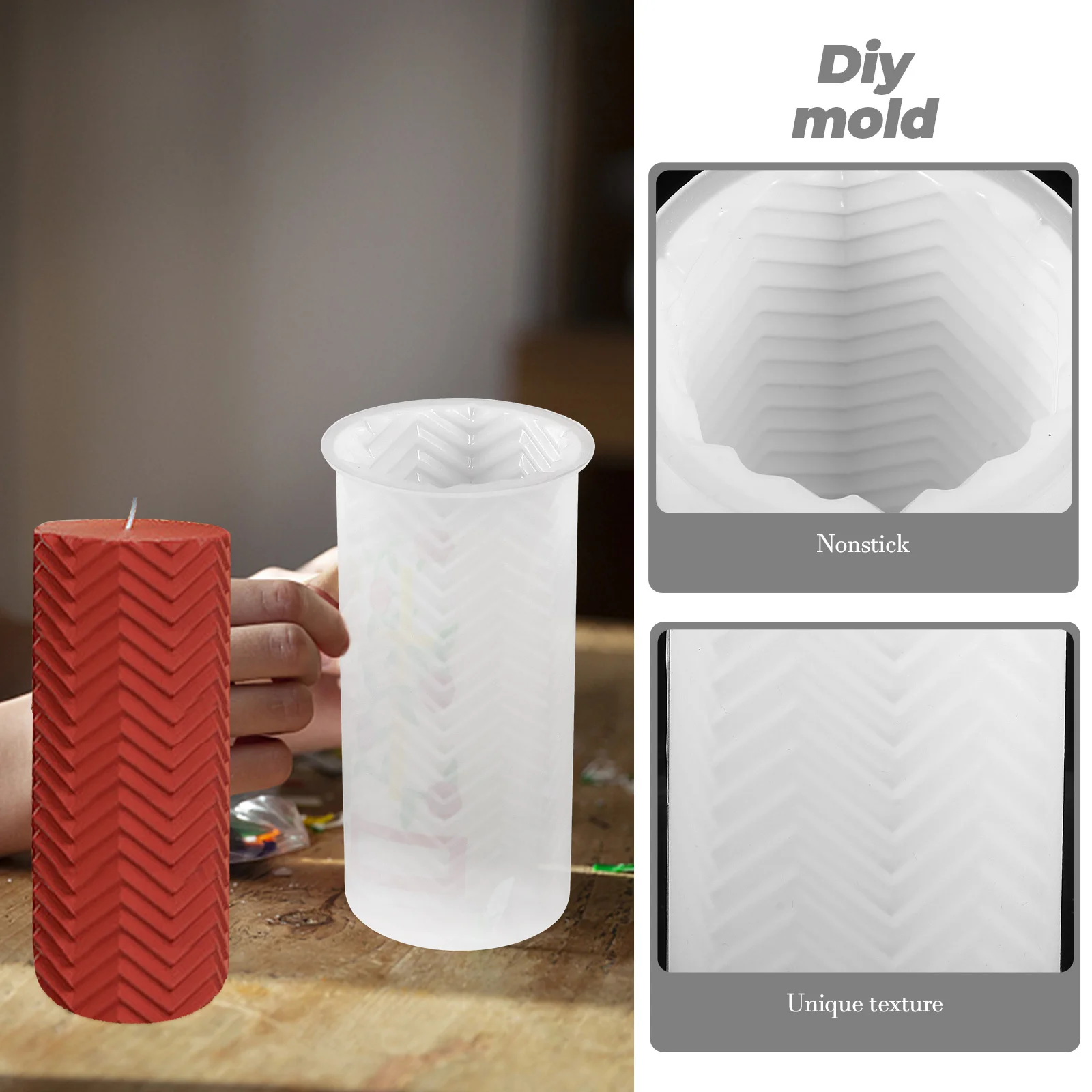 

Reusable Silicone Mold Smooth Flexible Handmade Soap Mold Easy for DIY Resin Molds Silicone