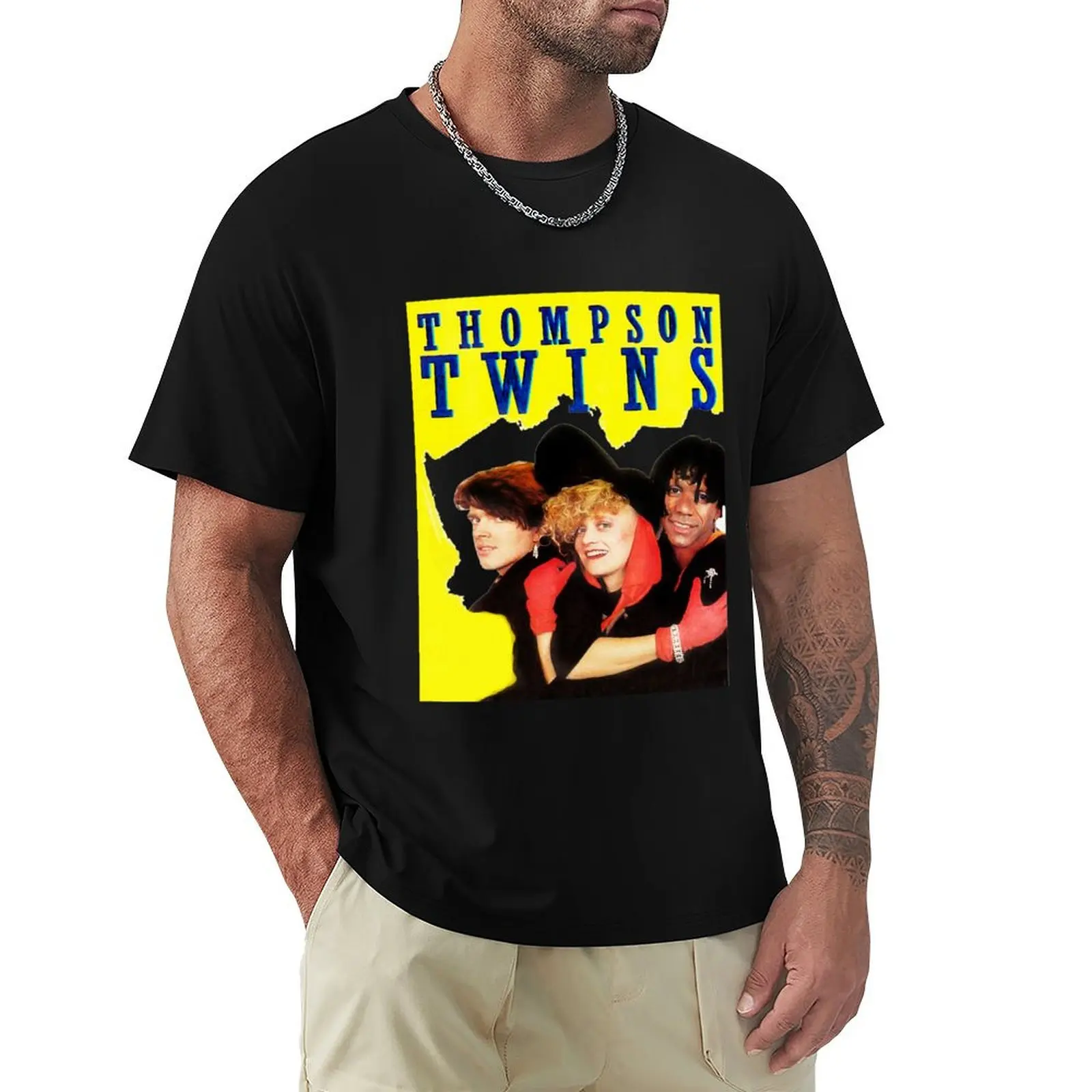Thompson Twins T-Shirt Casual Graphic Print Tee