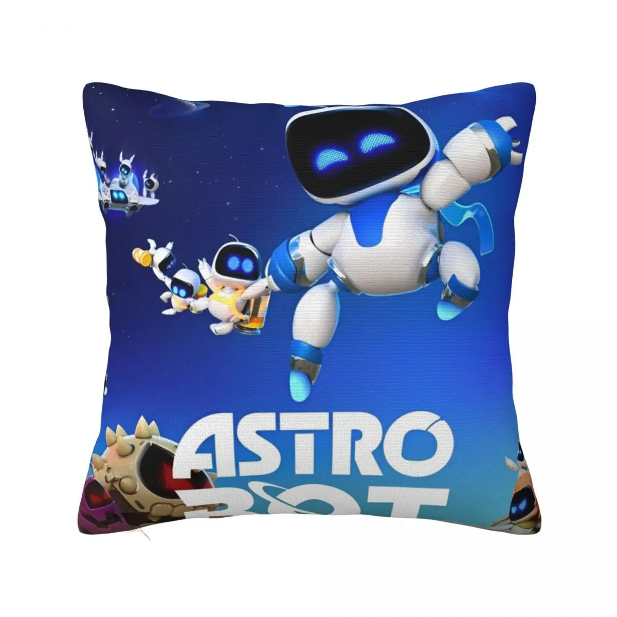 Game A-Astro-Bot Pillowcase Printing Fabric Cushion Cover Decor Cartoon Robert Throw Pillow Case Cover Home Dropshipping 40*40cm