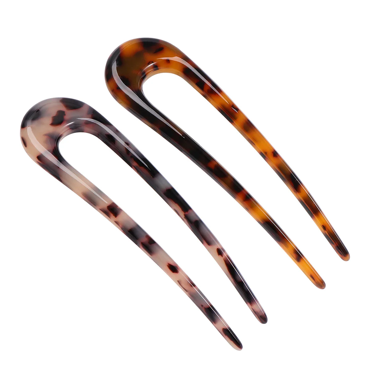 

2 Pcs Girl Hairpin Supply Creative U-shaped Pins Useful Decor Accessories Practical Stick Clips