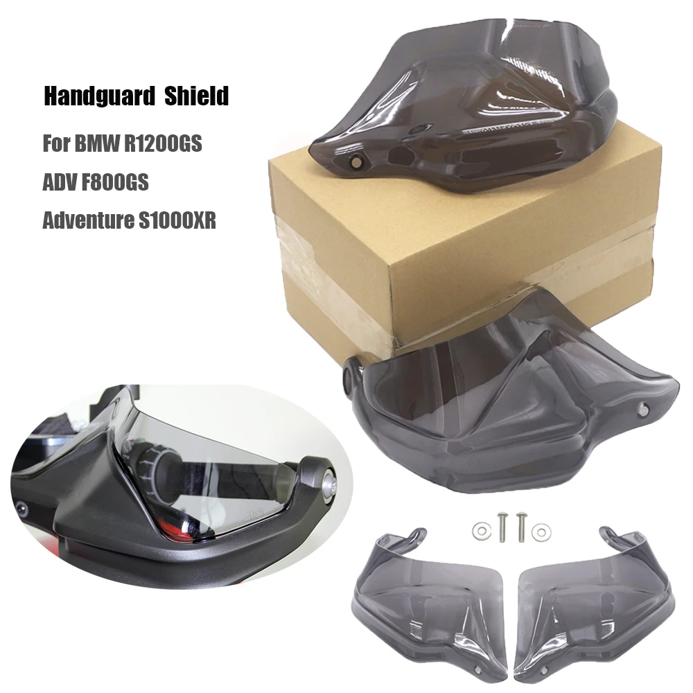 Handguard Shield Protector For BMW R1200GS ADV F800GS Adventure S1000XR Windshield Smoke 2013 2014 2015 2016 2017 2018