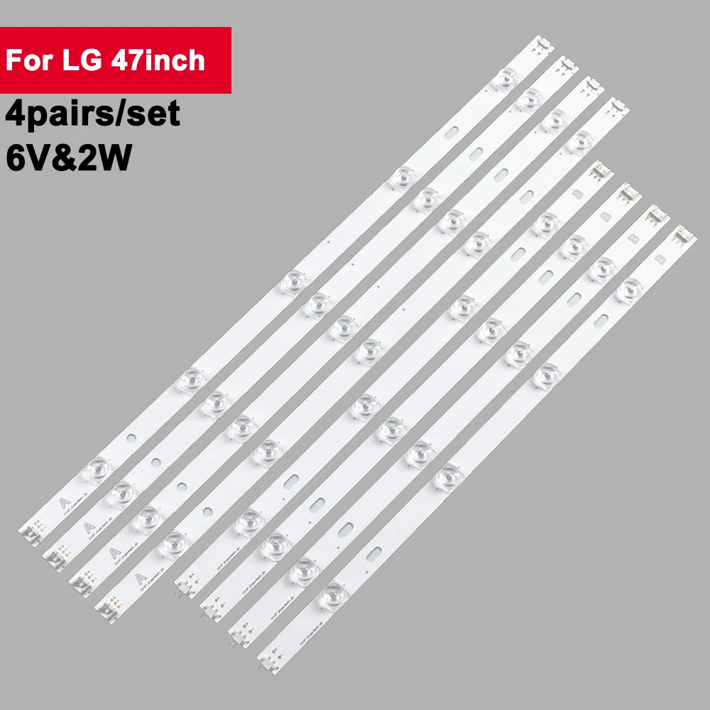 4Pairs/Set 6V 2W LED TV Backlight For LIG 47 LB INNOTEK DRT 3.0 47