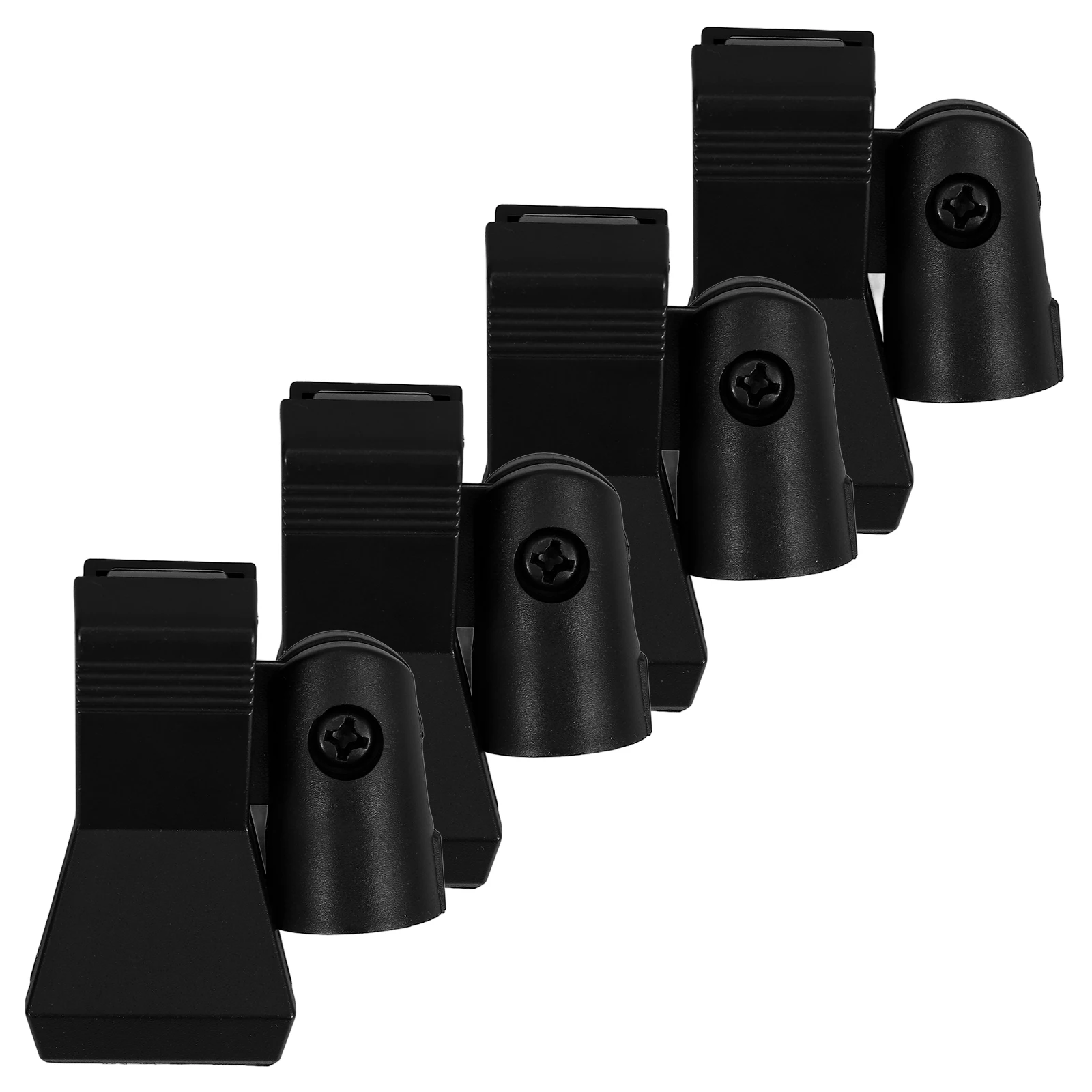 

4pcs Microphone Clip Holder Durable Metal Screw Mouth Adjustable Angle Reusable Lavalier Bracket St Adapter Knob