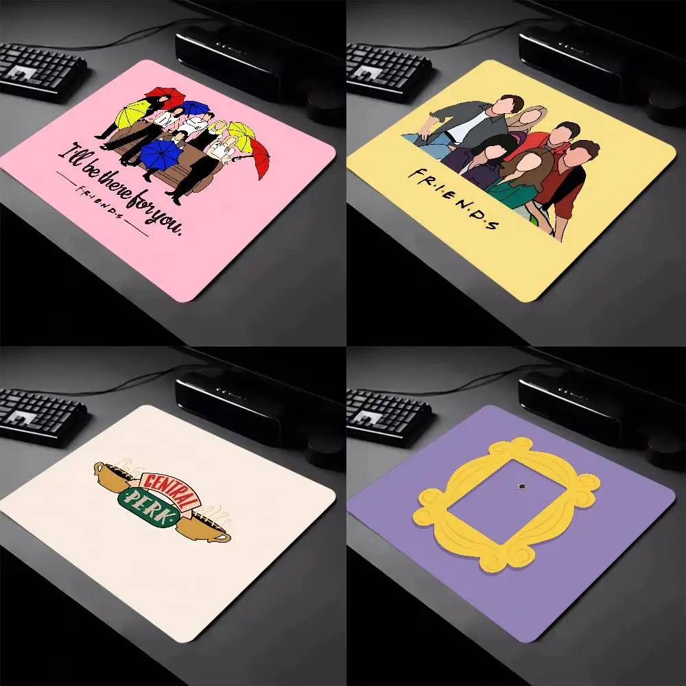 Friends TV Shows Mousepad Small LockEdge Mouse Pad For Gamers Computer Desk Pad Rectangular Anti-slip Rubber