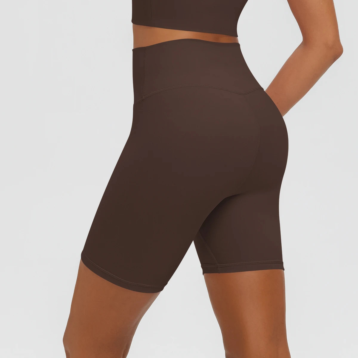 Damen Fitness Yoga Shorts Atmungsaktive Hüftformende Schnelltrocknende Sportshorts Sommer Gym Laufshorts mit Push-Up-Effekt für Frauen – Detail 14