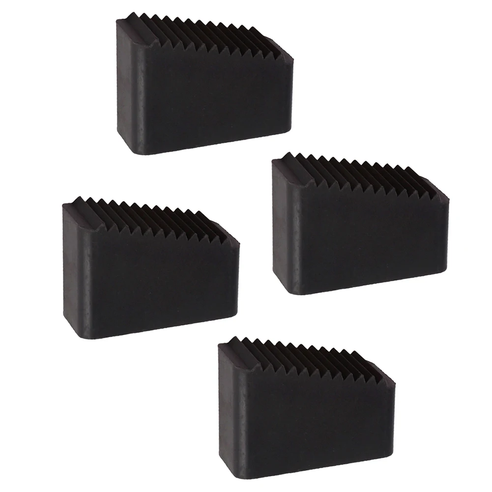 Non-Skid Pads Ladder Foot Covers For Home Use Rubber Construction Deep Groove Traction Non-slip Base Increases Ground Contact