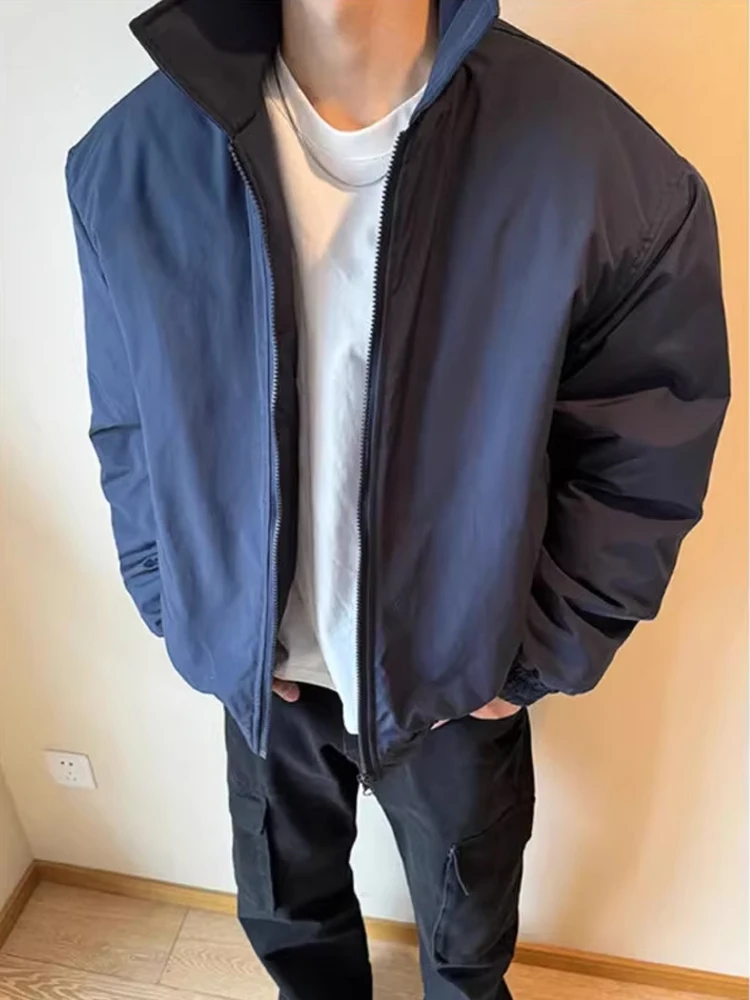 American Sle Tee-Proof  Jaet Cotton Clothes for Men Thiened Cleanfit High-End Feel Collar Cotton Coat