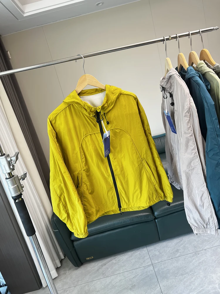 

UPF00 Летняя легкая дышащая водостойкая капюшон с защитой от солнца Jaet Тонкая нейлоновая длинная застежка-молния...