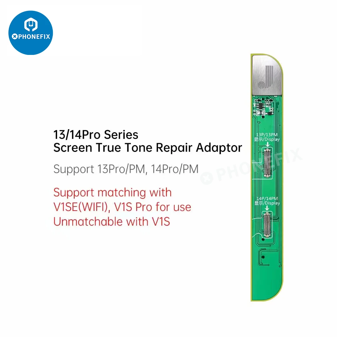 JCID V1SE Programmer True Tone Repair Adaptor for iPhone 7 to 15Pro Max Non Original Screen Repair Used with V1SE WIFI V1S Pro