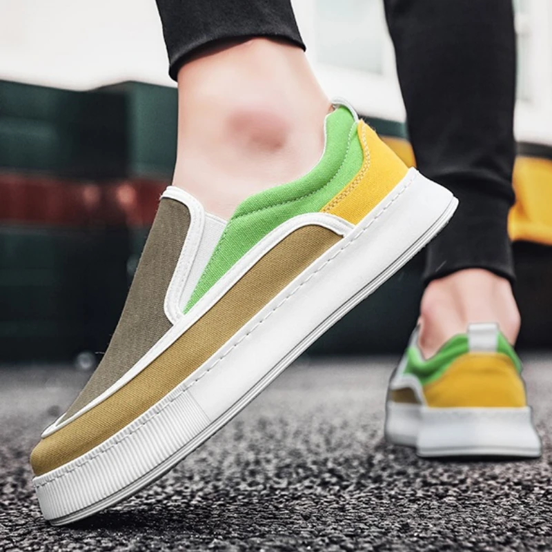 

Четырехсезонная модная классическая повседневная обувь с низким берцем и круглым носком на мягкой подошве, легкая повседневная обувь с неглубоким горлышком, двухцветная цветовая схема